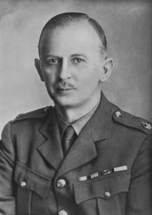 Black and white photograph of a man in a military uniform.