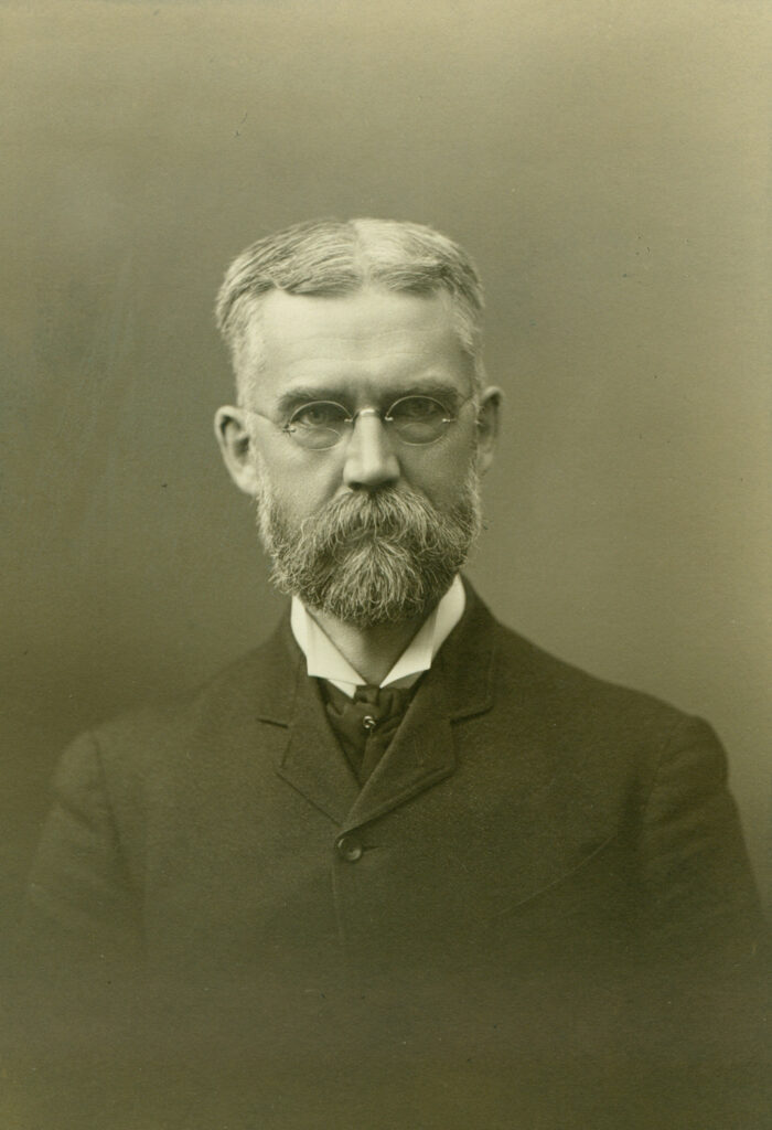 Black and white photograph of Prof. Henry Johnson from 1905